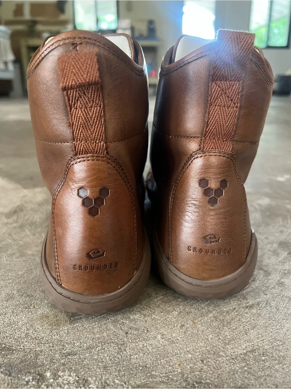 Vivo Barefoot Men's Chestnut Brown Leather Lace-Up Boots